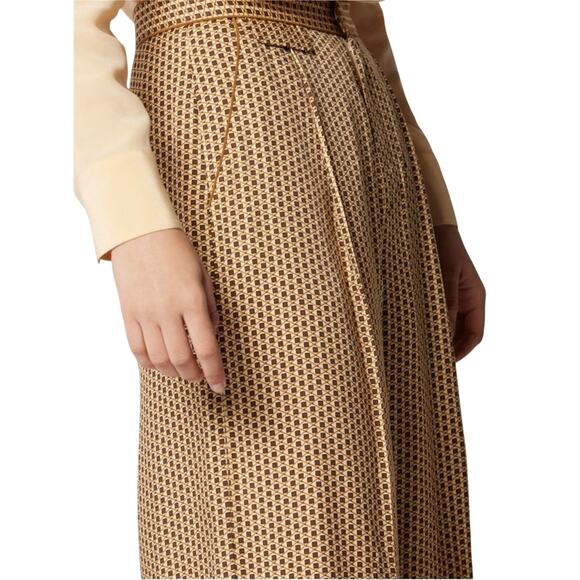 EQUIPMENT ALLETTE SILK TROUSER IN BUFF MULTI, Size 0, New with Tag MSRP $350 - Picture 2 of 11